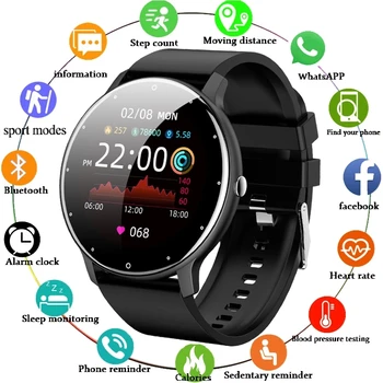 2021 m. Kovo Naujas Vyrų Smart Žiūrėti Realiu laiku Aktyvumo Seklys Širdies ritmo Monitorius Sporto Moterims Smart Watch Vyrų Laikrodis 