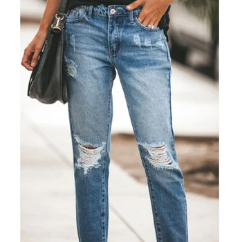 2021 m. Pavasarį, Vasarą, Naujos Moterų Aukšto Juosmens Ponios Liesas Pločio Kojų Blue Jeans Woman Kelnės Džinsai Streetwear Moteriški Drabužiai Atsitiktinis