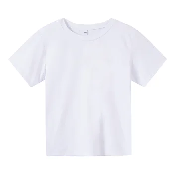 2021 Medvilnės vaikų marškinėliai Trumpas rankovėmis vaikas marškinėliai trumpomis Rankovėmis Gryna Spalva berniukas marškinėliai T-marškiniai, Didmeninė dideliais kiekiais