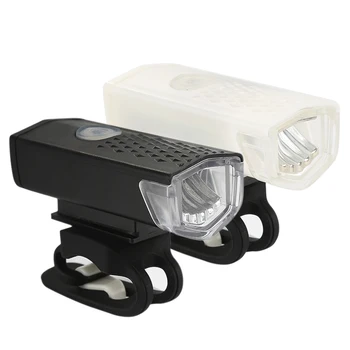 2021 Naujas Dviratis Dviračio Šviesos Priekinių Žibintų USB Įkrovimo Vandeniui LED Lempos Saugos Dviračių MTB Žibintuvėlis Dviračių Priedai