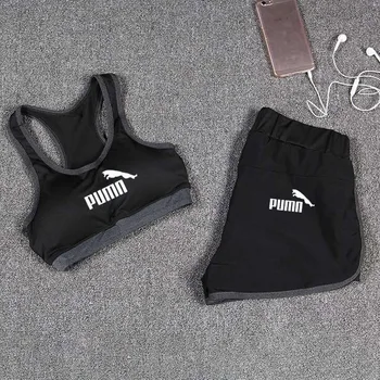 2021 naujas moterų Jogos kostiumas naudotis sporto fitneso trumpas rankovės top aukštos juosmens Antblauzdžiai sportinę aprangą