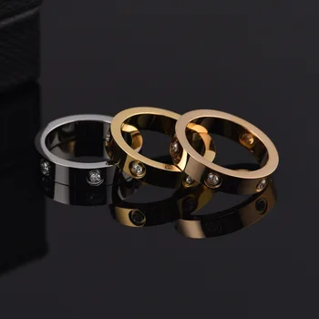 2021 Naujos Tendencijos Mados Žiedai, Nerūdijančio Plieno Rose Gold Pora Sužadėtuvių Meilės Žiedas Moterims, Dovana Reikmenys, Papuošalai