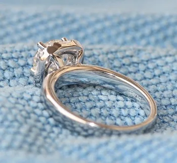 2021 NAUJŲ Vestuvių Klasikinis 5 Karatų Geometrijos AAACZ Moterų Meilės Žiedas Vestuvinis Valentino Diena bižuterijos Dovana
