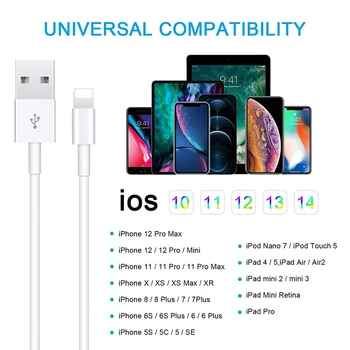 2m 1m 0,25 m USB Data Cable For iPhone 