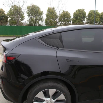 2VNT skirti Tesla Model Y 2021 Automobilio Galinio Šoninio Lango Grotelėse Oro Angos Scoop Atspalvių Padengti Priedai, Žaliuzės