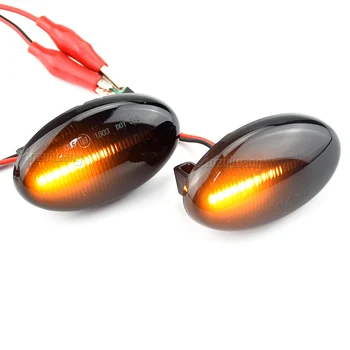 2x Dinaminis LED Posūkio Signalo Žibintai Šoniniai Gabaritiniai Automobilių Reikmenys, Mercedes-Benz, Smart 450 & Benz W639 W168 W447