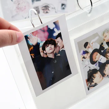 3/5 colių Desktop Nuotraukų Albumą Akrilo Polaroid Instax palaidų lapų Nuotraukų Albumą Star Atvirukas Rinkti Namų Puošybai