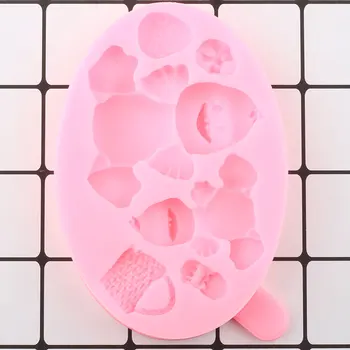 3D Antis Silikono Formos Gyvūnų Kiaušinių Cupcake Topper Minkštas Pelėsis 