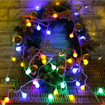 3M 6M 10M Pasakų Girlianda LED Kamuolys String Žibintai Vandeniui Kalėdų Eglutė Vestuvių Namų Patalpų Apdailos Baterija