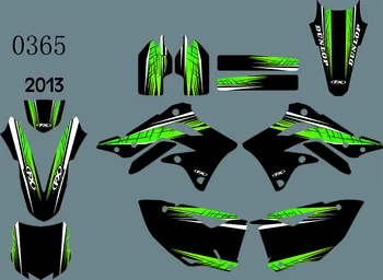 3M Motociklo Komanda Grafinis & Sluoksnių Lipdukas Lipdukas Rinkiniai KAWASAKI KXF 450 2013