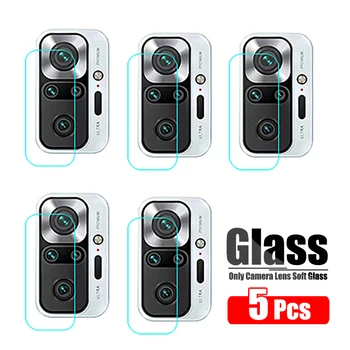 5 Vnt Kamera Len Apsauginis Stiklas Xiaomi Poco X3 NFC F3 GT M3 Dėl Redmi 9 9C 9A 9T 10X 10 Pastaba Pro Max 9S 10S Raštas Filmas