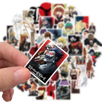 50Pcs Japonija, Anime Death Note, Lipdukai Mobilųjį Telefoną, Nešiojamąjį kompiuterį Riedlentė Nešiojamas Manga Yagami Light L Lawliet Autocollant Pegatina