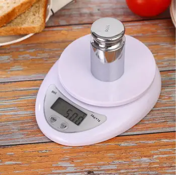 5kg Nešiojamas Skaitmeninis Masto LED Elektroninės Svarstyklės Pašto Maisto Balansas, Matavimo Masės LED Elektroninės Svarstyklės virtuvės reikmenys
