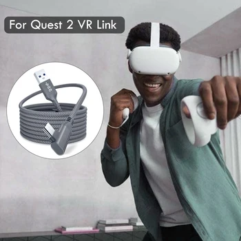 5M Duomenų Linija Oculus Quest 1/2 Nuorodą VR Ausines Įkrovimo Kabelis USB 3.0 C Tipo Duomenų Perdavimo Tipas-C USB-Laidas VR Accessories