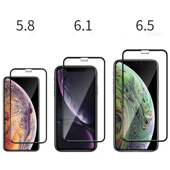 5vnt Daug Visiškai Padengti Screen Protector, iPhone X XR XS 12 Mini Pro 11 Max 6 6s 7 8 Plius 