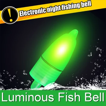 5vnt Elektroninių LED Šviesos Naktį Plaukti meškere Bite Bell Žvejybos Reikmenys, Įrankiai meškere Patarimas Įrašus Įrankių Priedai
