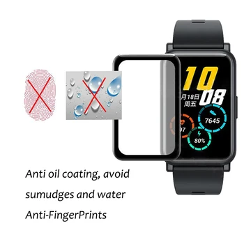 5VNT Minkštos TPU Aišku, Apsauginė Plėvelė Huawei Žiūrėti Fit /Garbės Smart Watch ES Screen Protector, Pilnas draudimas Smartwatch Apsauga