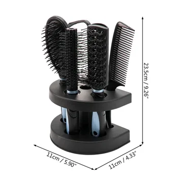 5vnt/Set Professional Plaukų Šepečių Rinkinys Plaukų Šukos+Veidrodis+Laikymo Turėtojas Hairbrush plaukų kirpimo Šukos Plaukų Formavimo Įrankiai, Reikmenys