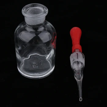 60ml, skaidraus Stiklo Numetant Butelį Su Kūginių droppers (lašintuvai Lab Namų Naudojimo, Žemės