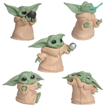 8CM Star Wars Švyti Yoda Kūdikių Christmast Veiksmų Skaičius, Žaislai Yoda Pav Žaislų Meistras Yoda Figuras Lėlės Žaislas Dovanos Vaikams