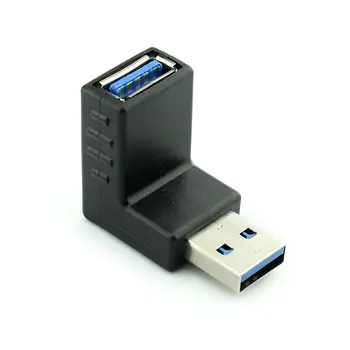 90 Laipsnių USB 3.0 vyrų ir moterų Adapteris Jungtis, Kampas Pratęsimo Extender