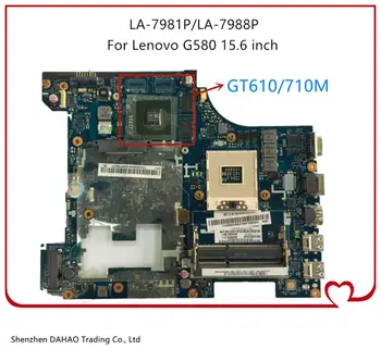 90001506 LA-7988P LA-7981P Mainboard Lenovo G580 Nešiojamojo kompiuterio pagrindinę plokštę Su HM76 GT610/710M 1GB Vaizdo plokštė Visiškai Išbandyta