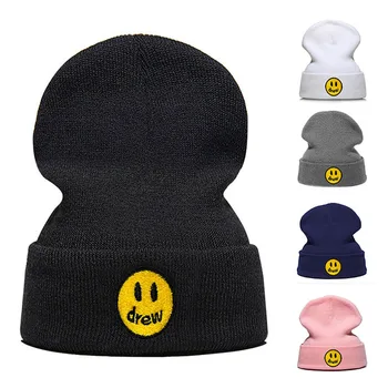 Akį Patraukė Išsiuvinėti Mados Dizaino Skrybėlė Moterų Žiemą Šilta Megzta kepurė Ne Sporto Atsitiktinis Bžūp Hio-Hop Street Skrybėlę Unisex