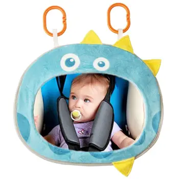Automobilių Kūdikių Galinio Vaizdo Veidrodėlis Platus Vaizdas Galinis Reguliuojamas Saugos Sėdynės Atlošo Veidrodėliai Kūdikiams, Žaislų, Animacinių Filmų