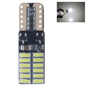 Automobilių žibintų lemputės W5W 24SMD 4014 LED Automobilių Transporto priemonės Licenciją Plokštelės Šviesos Atstumas Stovėjimo Žibintas