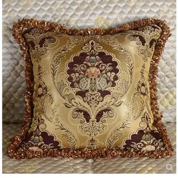 Baroko žakardinės pagalvėlės dangtis kutas pakraščiuose užvalkalas juosmens pagalvę padengti sofa dekoras