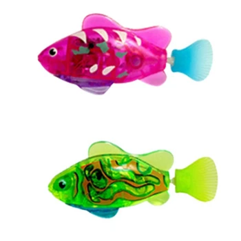 Baterijos Žuvų Katė Žaislas Vandens Aktyvuotas LED Plaukimo Žuvų Žaislas Katė Žuvų Žaislas