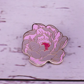 Bijūnų emalio pin Gėlių pin botanikos sagė dovana moterims