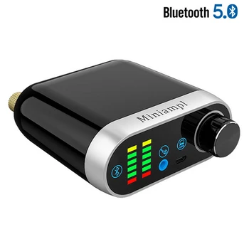 Bluetooth 5.0 HiFi TPA3116 Vairo Stiprintuvas Skaitmeninis Amp Valdybos 50W*2 Stereo Su Garso Indikatorius Muzikos Spektras
