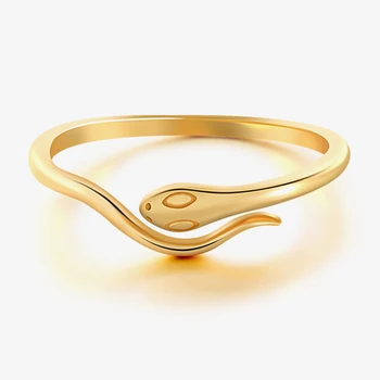 BOAKO Gyvatės Formos Žiedai Moterų, Mergaičių, 925 Sidabro Žiedas 2020 Tendencija Anillos Mujer Fine Jewelry Suporuoti Žiedai Urmu Minimalistinio#20