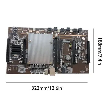 BTC X79-H61 Miner Plokštė DDR3 5x PCI-E 8X MSATA3.0 Kasybos Paramos 3060 GPU su E5-2620 PROCESORIAUS RECC 4G DDR3 Atminties 120G SSD