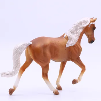 CollectA Arklių Šalies Ūkio Gyvūnai Tennessee Walking Horse Eržilas Aukso Palomino Plastiko PVC Imitavimo Žaislai #88449