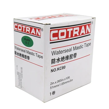 Cotran Waterseal Mastika Juosta PVC elektros izoliacinės juostos Modelis KC80 2in x 0.65 x 10ft vandeniui liepsną