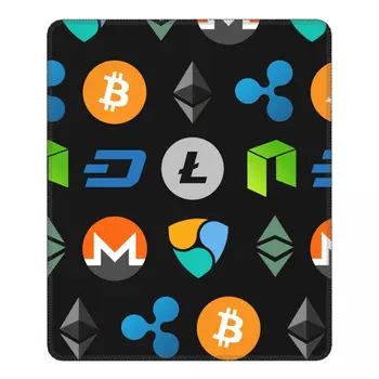 Cryptocurrency Surinkimo Pelės Mygtukai Bitcoin Ethereum Dogecoin Btc Blockchain Antislip Stalas Pagalvėlės, Kilimėlis Guminis 