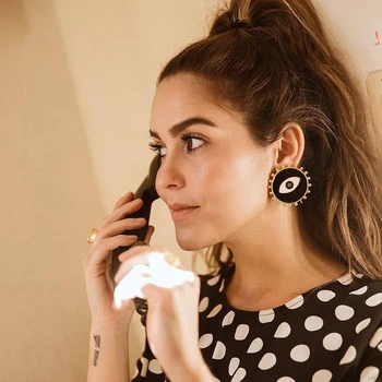 Derliaus Blogio Akių Stud Auskarai Moterims, Bižuterijos Punk Geometrinis Pareiškimą Earings Šalies Ausies Accesorios Mujer Oorbellen
