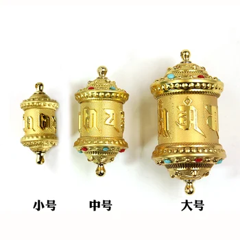Detian Šešių Simbolių Daming Mantra Varantys Pakabukas Malda Vamzdis Tibeto Budistų Prekių Dažytos Gawu Dėžutę