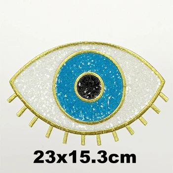 Didelis siuvinėjimo didelėmis akimis, lopai drabužių DARYTI-3231