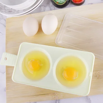 Dviejų Kiaušinių Brakonierius Virtuvės maisto ruošimo Priemonės Sandwich Pusryčiai Mikrobangų Krosnelė Plastikinių Kiaušinių Virimo virtuvės prietaisai, Įtaisai