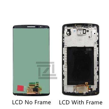 Dėl LG G3 LCD D850 LCD Ekranas su Jutikliniu Ekranu, skaitmeninis keitiklis komplektuojami Su Rėmo D851 D855 LCD remonto dalių Nemokamas Pristatymas