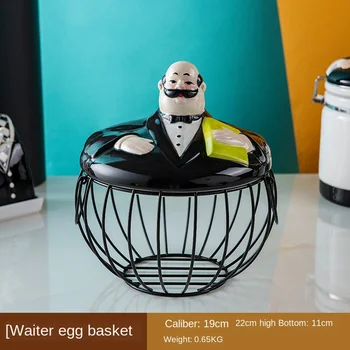 Europos Stiliaus Keramikos Kiaušinių Krepšelį Kūrybos Namų Virtuvės Saugojimo Krepšys Apdailos Mažas Talpyklas Su Dangteliais