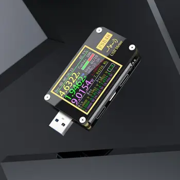 FNB48 PD Sukelti Voltmeter Ammeter Dabartinės ir Voltmeter USB Testeris QC4 + PD3.0 2.0 PGS Greito Įkrovimo Protokolo Pajėgumo Testas