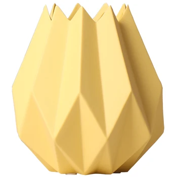 GIEMZA Rhombus In Cerami Vaza Origami Šiaurės Imitacija Krepšelį Konteinerių Dekoro Vazonas Apdailos Ornamentu Dovanos