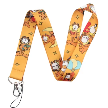 Homegaga Egzotinių Kačių Virvelę raktams, Animacinių filmų Telefono Turėtojas vaikai Kaklo Dirželis Su Studentų Badge 