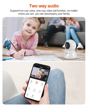 INQMEGA Tuya Smart 5G Wifi Kamera, Belaidė ip Kamera Home Security BabyMonitor su Privatumo Režimu Kūdikio Parama 