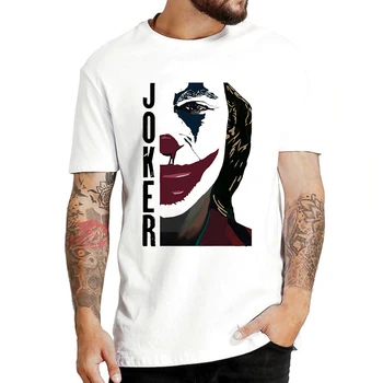Juokinga Joker Joaquin Phoenix Marškinėliai trumpomis Rankovėmis Berniukas/mergaitė/vaikams Viršuje Trumpas Tees Vyrų T-shirt Helovinas Siaubo Juokinga Negabaritinių Marškinėlius