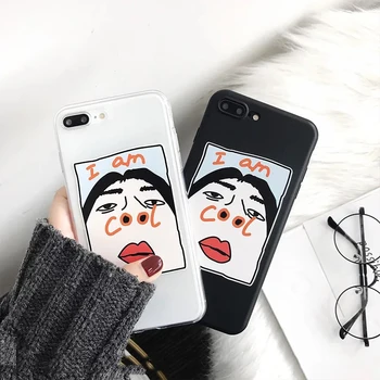 Juokinga Selfie Didelis Šnerves, Telefono dėklas Skirtas iPhone 12 Mini Pro 11 Max 